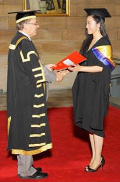 Graduated with a Master's Degree at The University of Sydney 2013